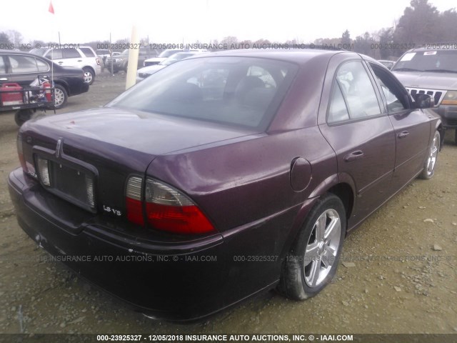 1LNHM87A96Y607718 - 2006 LINCOLN LS PURPLE photo 4