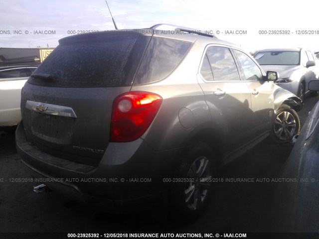 2GNFLGEK2C6382314 - 2012 CHEVROLET EQUINOX LTZ TAN photo 4