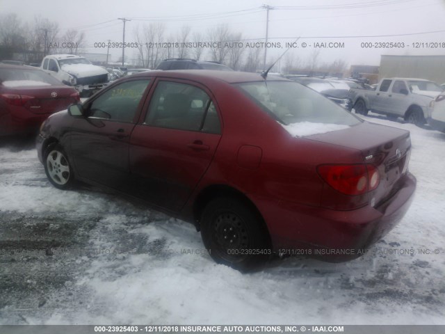 2T1BR32E86C645602 - 2006 TOYOTA COROLLA CE/LE/S RED photo 3