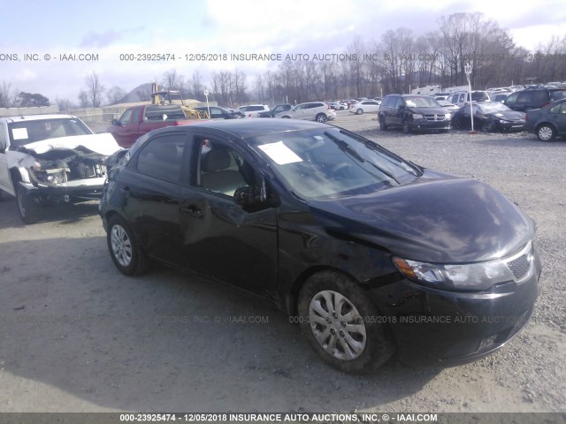 KNAFU4A23C5596036 - 2012 KIA FORTE EX BLACK photo 6