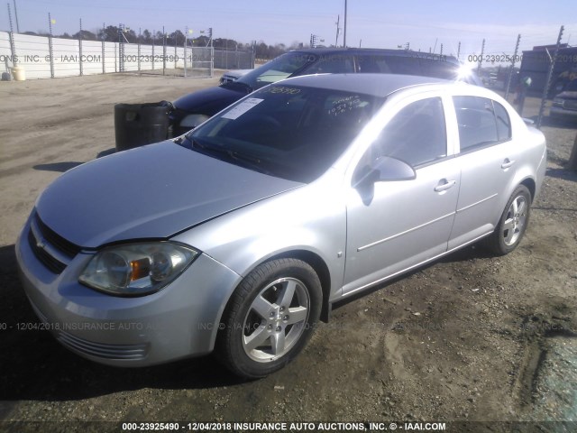 1G1AF5F5XA7105990 - 2010 CHEVROLET COBALT 2LT SILVER photo 2