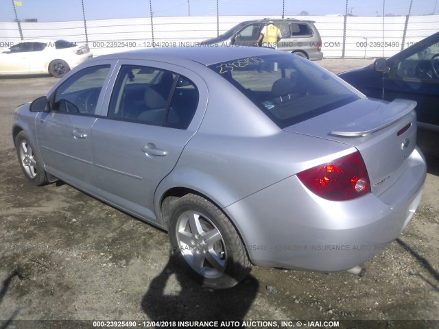 1G1AF5F5XA7105990 - 2010 CHEVROLET COBALT 2LT SILVER photo 3