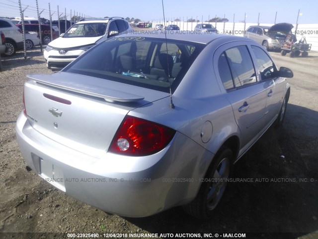 1G1AF5F5XA7105990 - 2010 CHEVROLET COBALT 2LT SILVER photo 4