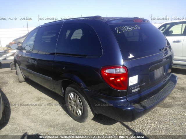 1D4GP24RX6B555407 - 2006 DODGE GRAND CARAVAN SE BLUE photo 3