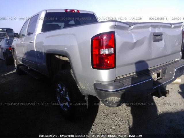 1GT12YE89FF643013 - 2015 GMC SIERRA K2500 SLE SILVER photo 3