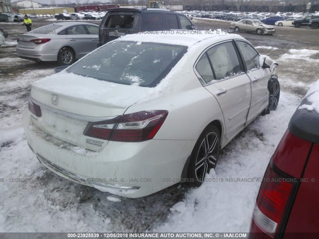 1HGCR2F14HA284058 - 2017 HONDA ACCORD SPORT SPECIAL EDITION WHITE photo 4