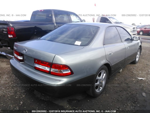 JT8BF28G215105839 - 2001 LEXUS ES 300 GRAY photo 4