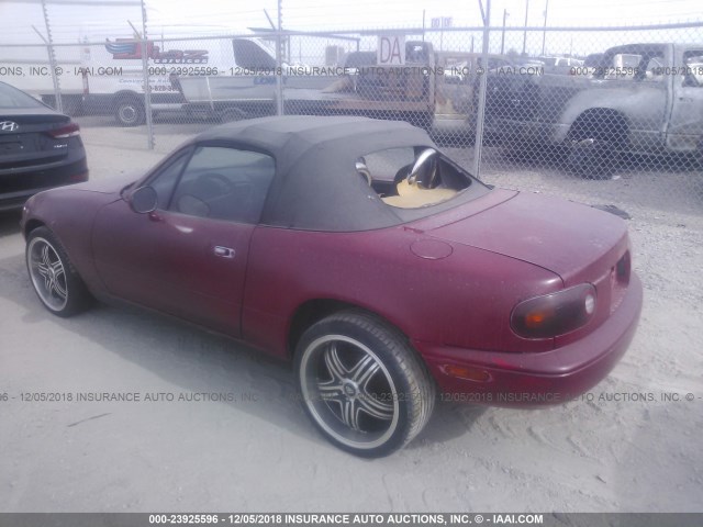 JM1NA3537T0719354 - 1996 MAZDA MX-5 MIATA RED photo 3