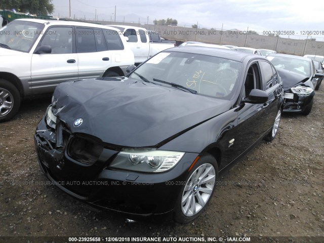 WBAPK7C53BA970976 - 2011 BMW 328 XI BLACK photo 2