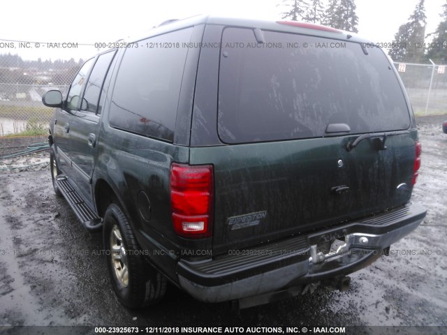 1FMRU16W41LA08336 - 2001 FORD EXPEDITION XLT GREEN photo 3