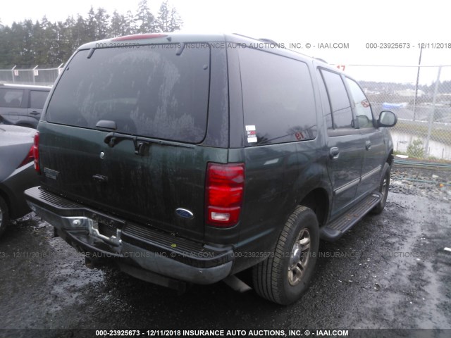 1FMRU16W41LA08336 - 2001 FORD EXPEDITION XLT GREEN photo 4