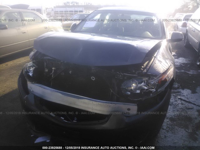 JH4CU2F60AC039582 - 2010 ACURA TSX GRAY photo 6