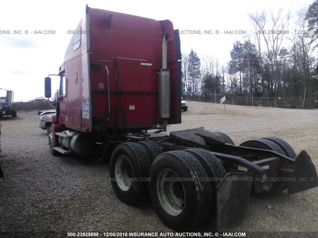 1FUJBBCK07LU46481 - 2007 FREIGHTLINER CONVENTIONAL ST120 RED photo 3