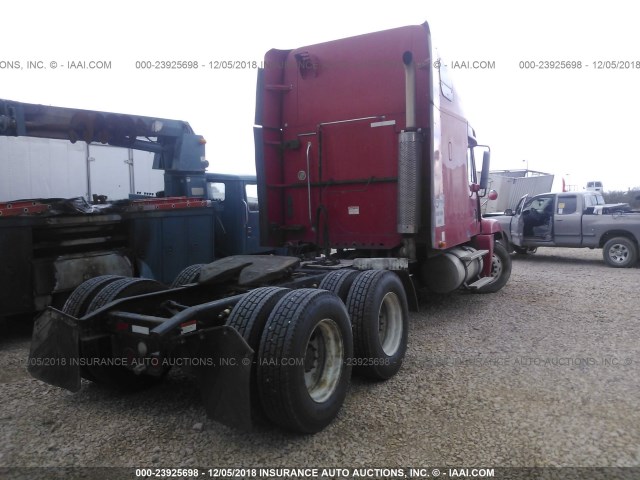 1FUJBBCK07LU46481 - 2007 FREIGHTLINER CONVENTIONAL ST120 RED photo 4