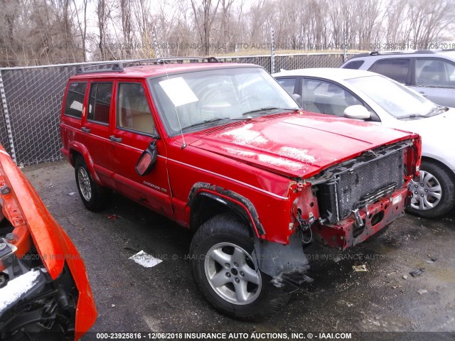 1J4FF78S4XL501306 - 1999 JEEP CHEROKEE LIMITED RED photo 1