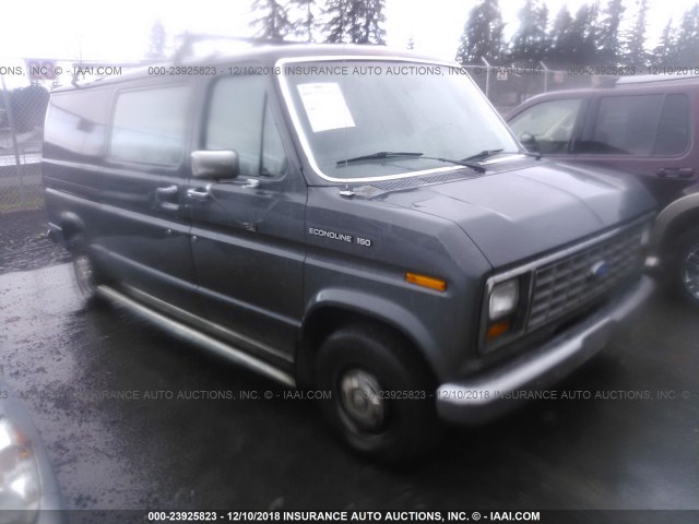 1FDEE14Y7LHB18190 - 1990 FORD ECONOLINE E150 VAN GRAY photo 1