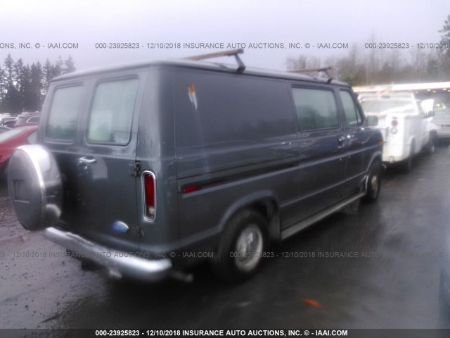 1FDEE14Y7LHB18190 - 1990 FORD ECONOLINE E150 VAN GRAY photo 4