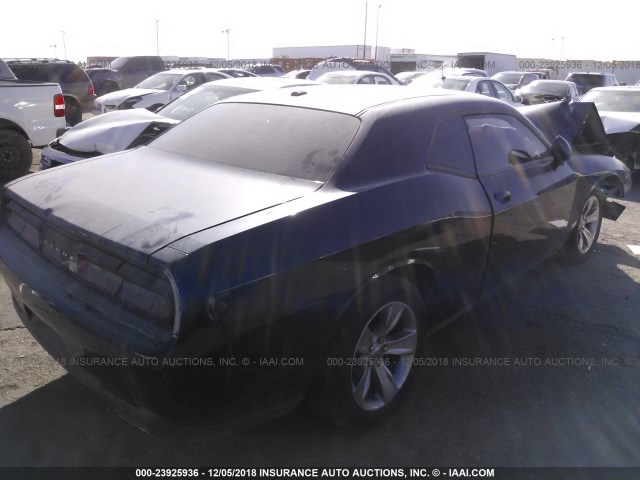 2C3CDZAG2GH236631 - 2016 DODGE CHALLENGER SXT BLUE photo 4