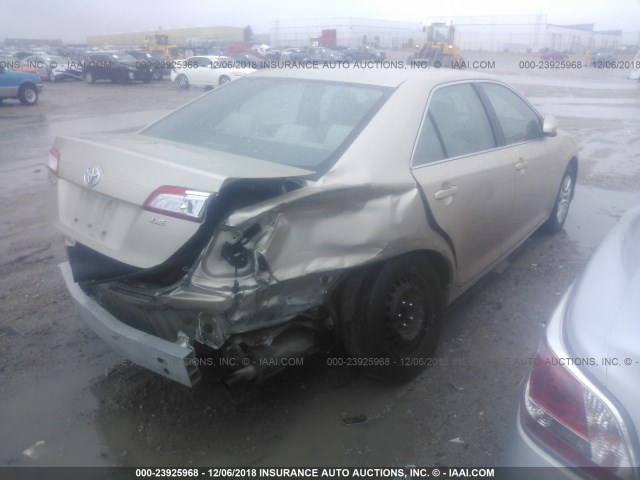 4T1BF1FKXCU187469 - 2012 TOYOTA CAMRY SE/LE/XLE 香槟色 照片 4