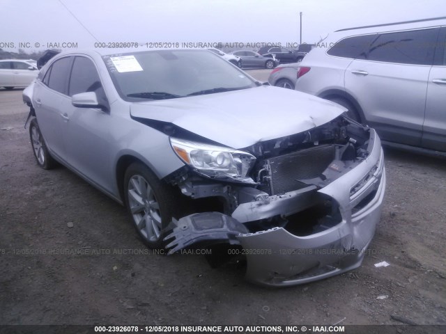 1G11H5SA8DF276101 - 2013 CHEVROLET MALIBU LTZ SILVER photo 1