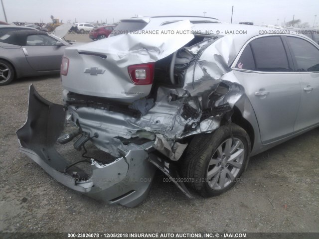 1G11H5SA8DF276101 - 2013 CHEVROLET MALIBU LTZ SILVER photo 6