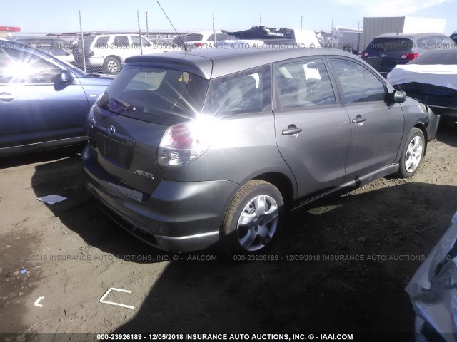 2T1KR30E17C677179 - 2007 TOYOTA COROLLA MATRIX XR GRAY photo 4