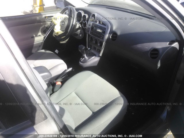 2T1KR30E17C677179 - 2007 TOYOTA COROLLA MATRIX XR GRAY photo 5