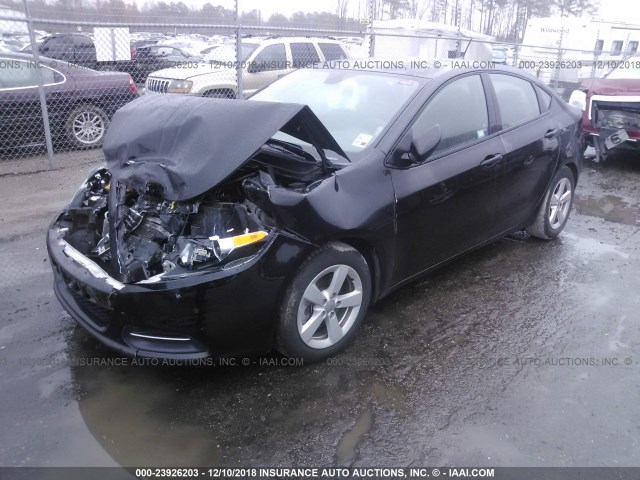 1C3CDFBBXGD555094 - 2016 DODGE DART SXT BLACK photo 2