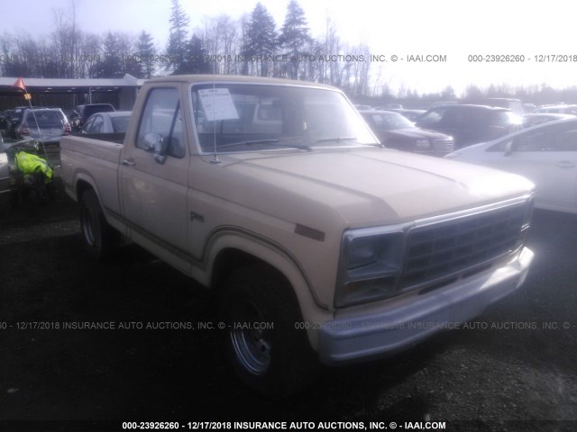 1FTCF10E9CRA08059 - 1982 FORD F100 YELLOW photo 1