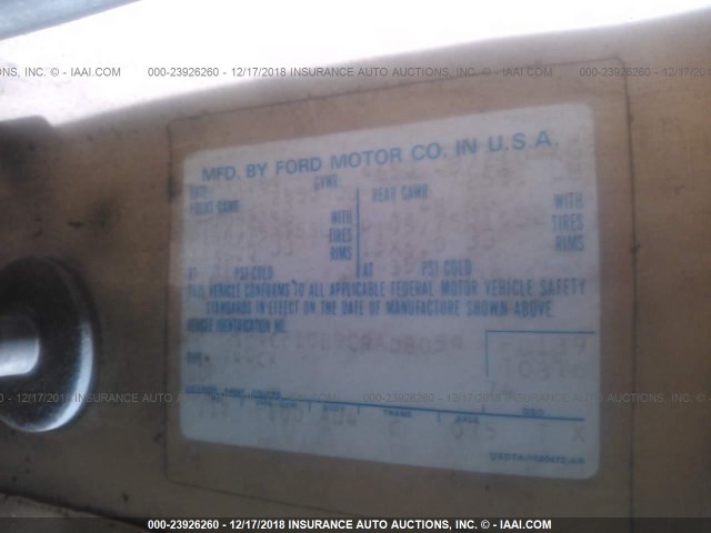 1FTCF10E9CRA08059 - 1982 FORD F100 YELLOW photo 9