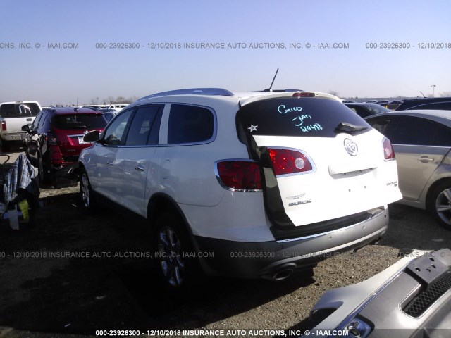 5GAER23748J251904 - 2008 BUICK ENCLAVE CXL WHITE photo 3