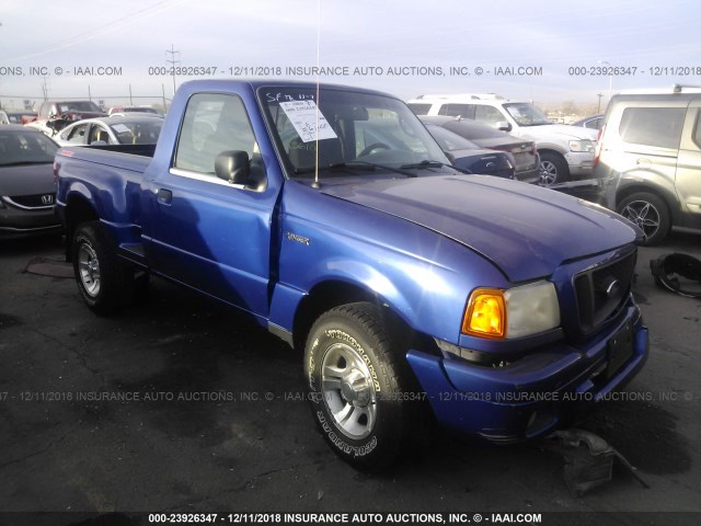 1FTYR10U24PA22712 - 2004 FORD RANGER BLUE photo 1