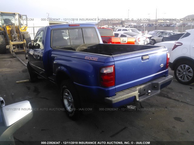 1FTYR10U24PA22712 - 2004 FORD RANGER BLUE photo 3