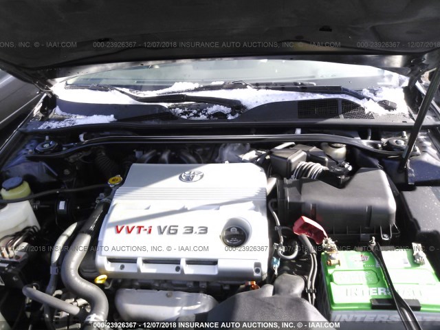 4T1FA38P27U110296 - 2007 TOYOTA CAMRY SOLARA SE/SLE შავი ფოტო 10