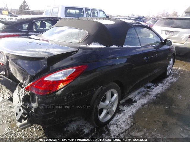 4T1FA38P27U110296 - 2007 TOYOTA CAMRY SOLARA SE/SLE შავი ფოტო 4
