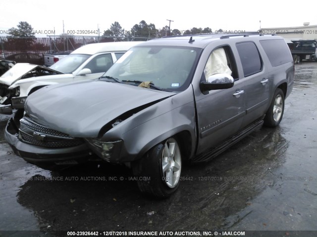 3GNFC16068G198838 - 2008 CHEVROLET SUBURBAN C1500  LS GRAY photo 2