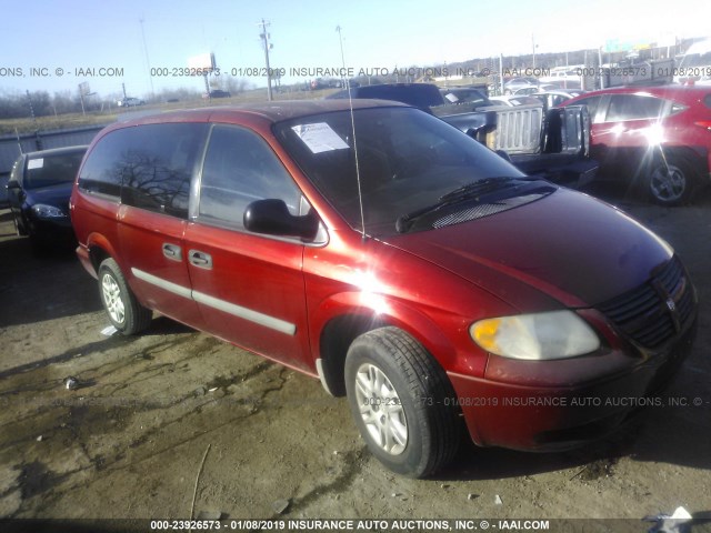 1D4GP24R66B539754 - 2006 DODGE GRAND CARAVAN SE MAROON photo 1