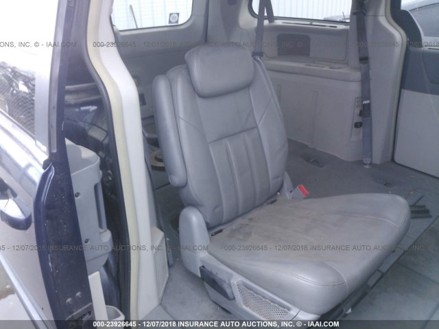 2A8HR54P38R702210 - 2008 CHRYSLER TOWN & COUNTRY TOURING BLUE photo 8