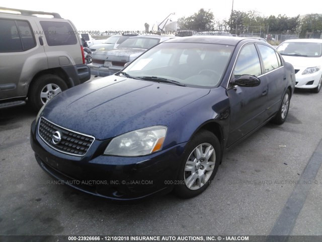 1N4AL11D96N355107 - 2006 NISSAN ALTIMA S/SL Dark Blue photo 2