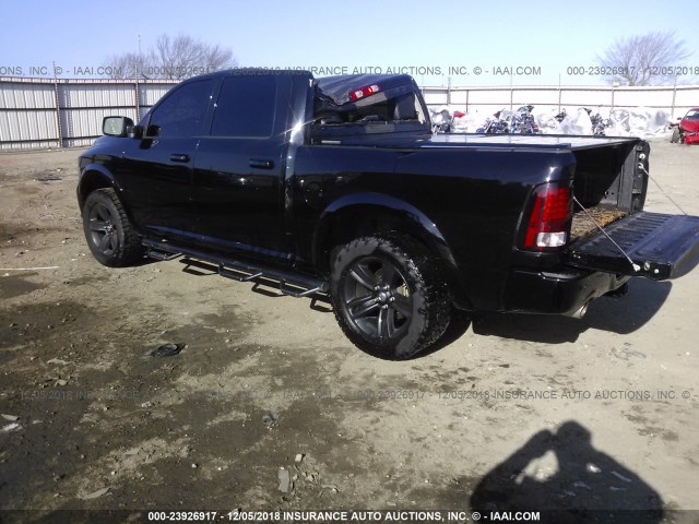 1C6RR7MTXES217519 - 2014 RAM 1500 SPORT BLACK photo 3