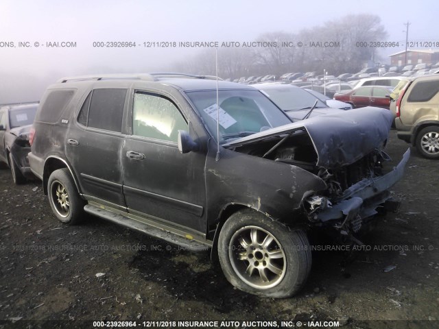 5TDZT34A14S229647 - 2004 TOYOTA SEQUOIA SR5 BLACK photo 1