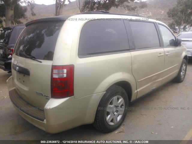 2D4RN4DE8AR488355 - 2010 DODGE GRAND CARAVAN SE GOLD photo 4