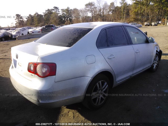 3VWPG71K86M783770 - 2006 VOLKSWAGEN JETTA VALUE SILVER photo 4