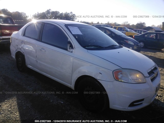 KL1TD5DE1AB074447 - 2010 CHEVROLET AVEO LS/LT Ақ фото 1