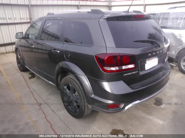 3C4PDCGG4JT379225 - 2018 DODGE JOURNEY GRAY photo 3