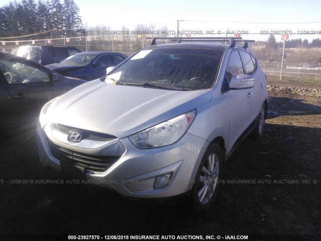 KM8JUCAC0CU403407 - 2012 HYUNDAI TUCSON GLS/LIMITED SILVER photo 2