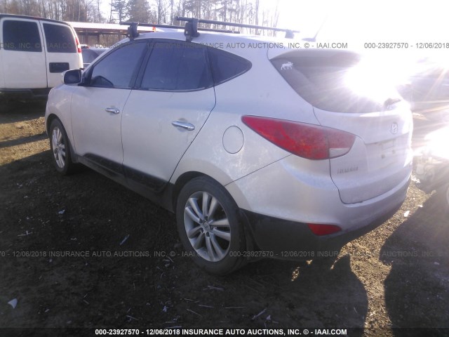 KM8JUCAC0CU403407 - 2012 HYUNDAI TUCSON GLS/LIMITED SILVER photo 3