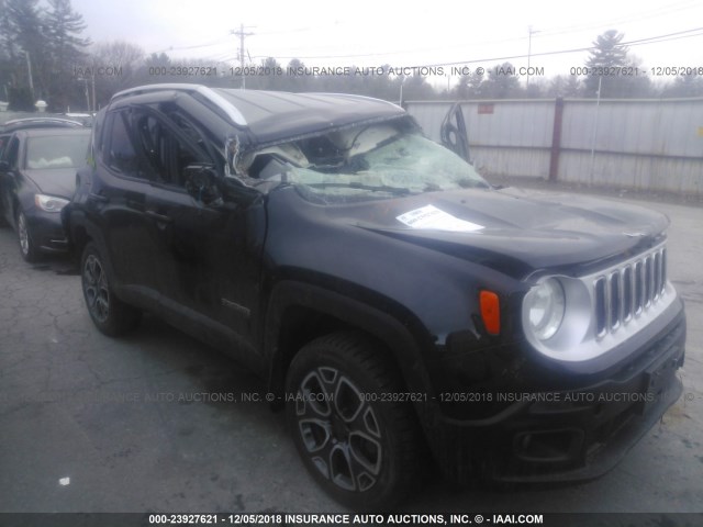 ZACCJBDT7FPB43198 - 2015 JEEP RENEGADE LIMITED BLACK photo 1