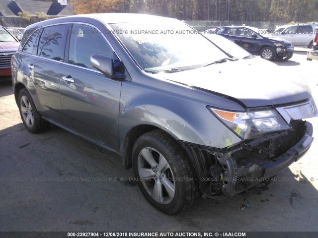 2HNYD2H62AH505587 - 2010 ACURA MDX TECHNOLOGY GRAY photo 1