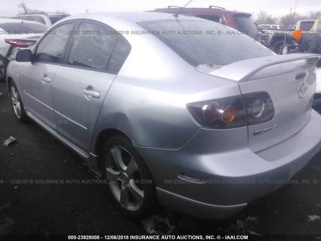 JM1BK323041157863 - 2004 MAZDA 3 S SILVER photo 3